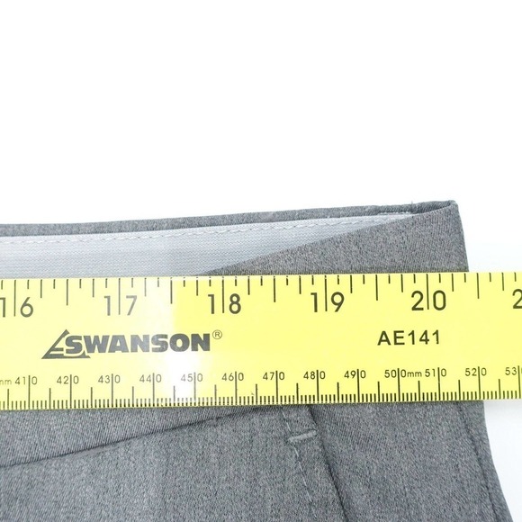 Greg Norman Pants Men's 38 X 30 Gray Slash Pockets Chino High-Rise Straight - Picture 4 of 8